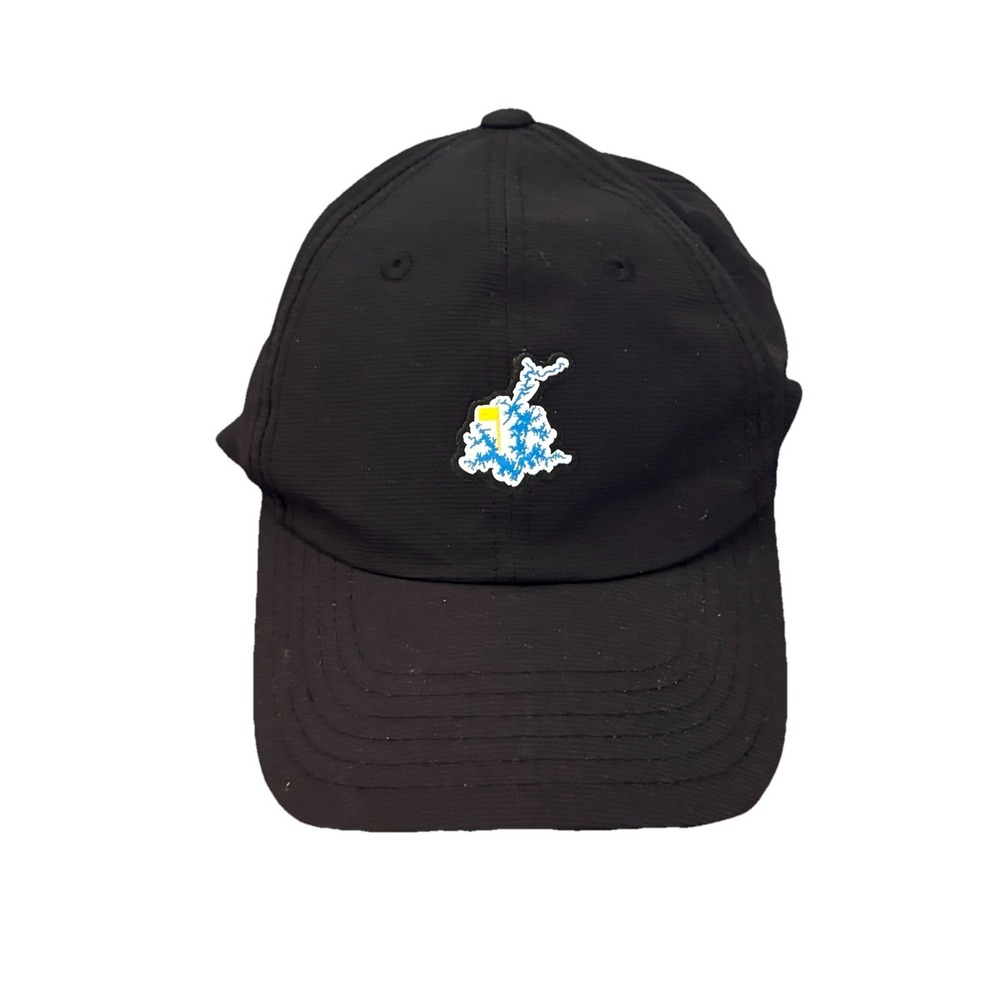 American Needle Kids Hat Golf Black Logo Embroidered Adjustable